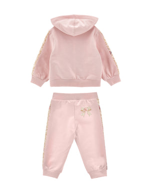 
  
    Monnalisa
  
 Baby Girls Pink Leopard Tracksuit Set