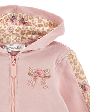 
  
    Monnalisa
  
 Baby Girls Pink Leopard Tracksuit Set