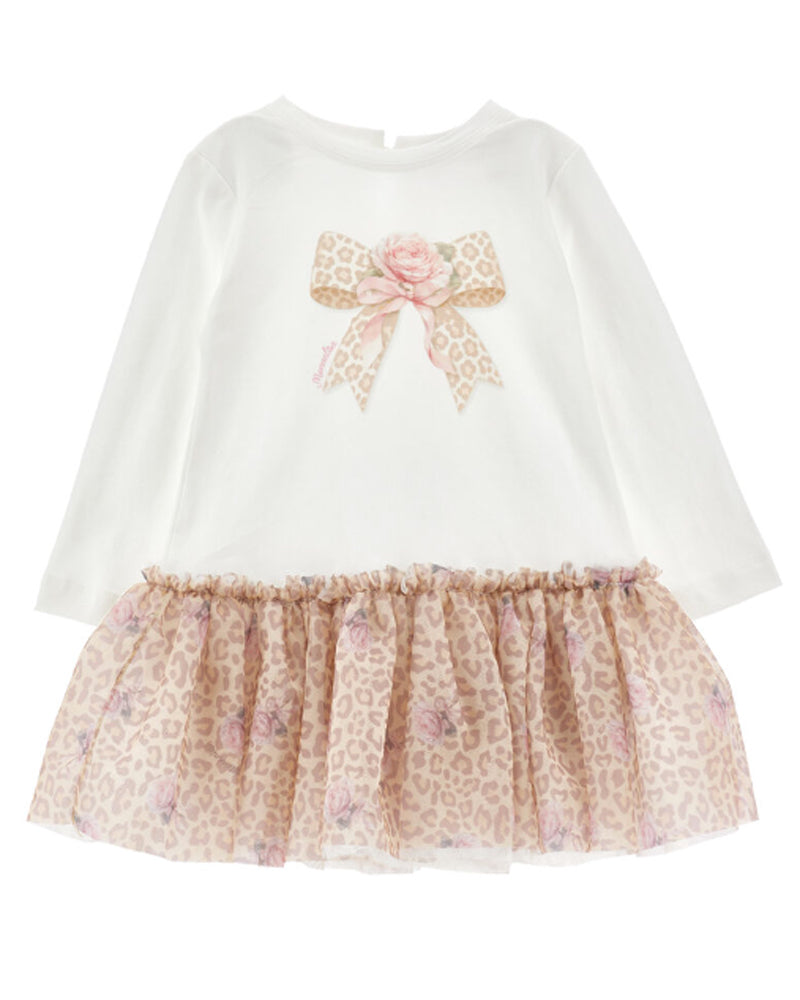 
  
    Monnalisa
  
 Baby Girls Ivory Bow Tulle Dress