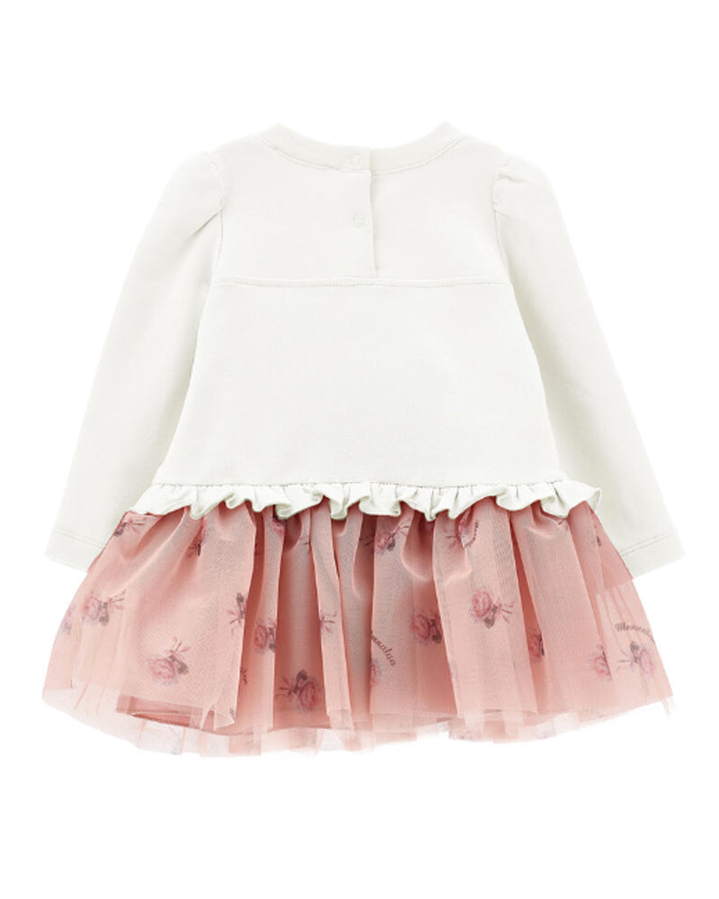 
  
    Monnalisa
  
 Baby Girls Ivory/Pink Purse Dress