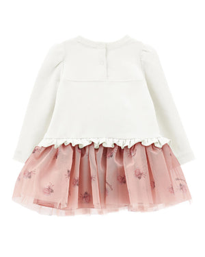 
  
    Monnalisa
  
 Baby Girls Ivory/Pink Purse Dress