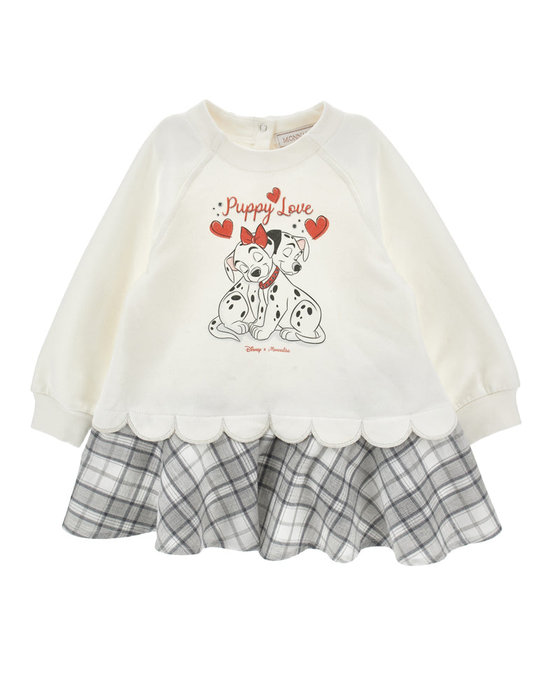 
  
    Monnalisa
  
 Baby Girls White Dalmation Puppy Love Sweater Dress