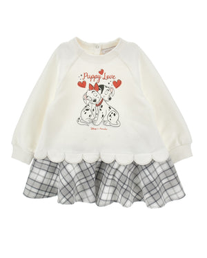 
  
    Monnalisa
  
 Baby Girls White Dalmation Puppy Love Sweater Dress