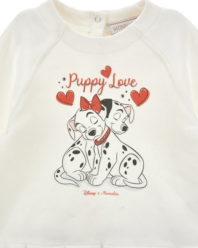 
  
    Monnalisa
  
 Baby Girls White Dalmation Puppy Love Sweater Dress