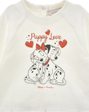 
  
    Monnalisa
  
 Baby Girls White Dalmation Puppy Love Sweater Dress