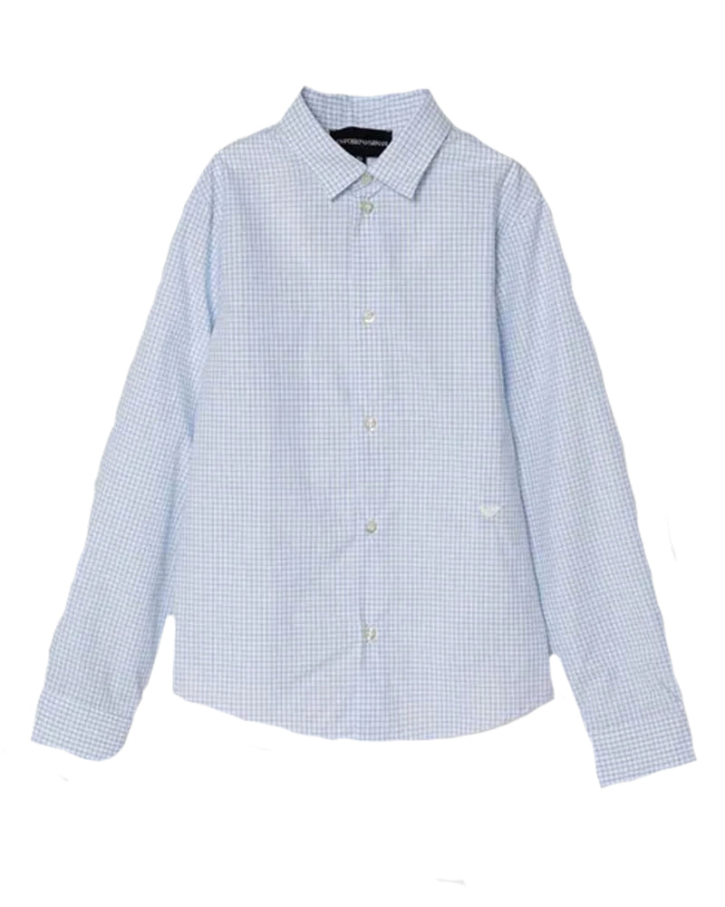 Boys Blue Check Shirt