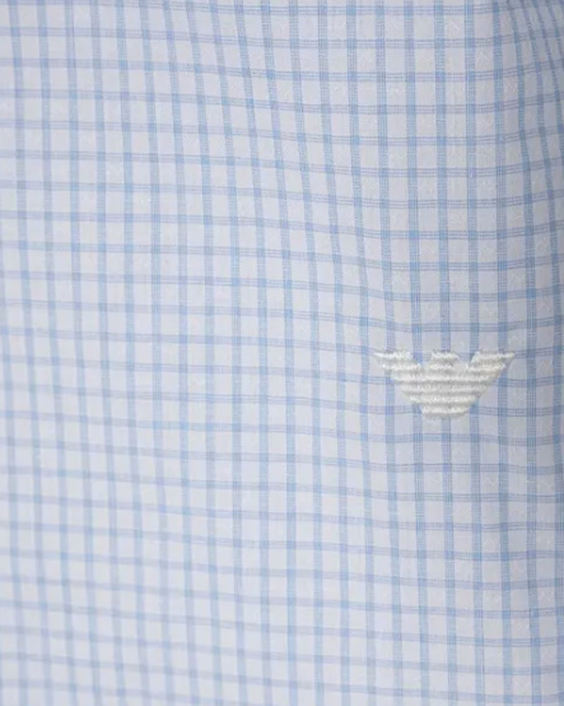 Boys Blue Check Shirt