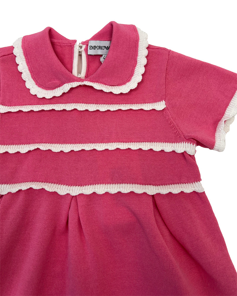 Baby Girls Fuchsia Knit Dress
