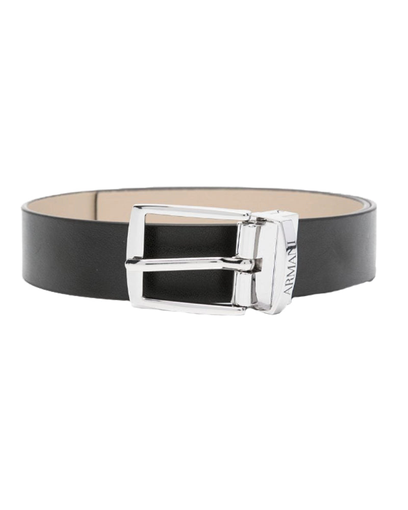 Boys Black/Tan Reversible Leather Belt