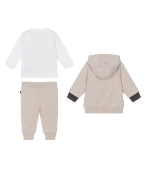 
  
    Boss
  
 Baby Boys Beige Tracksuit Set