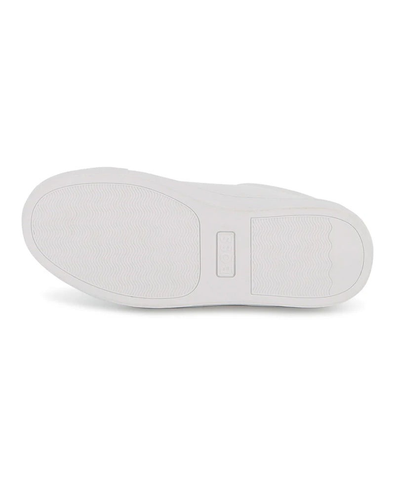 
  
    Boss
  
 Boys White Leather Sneakers