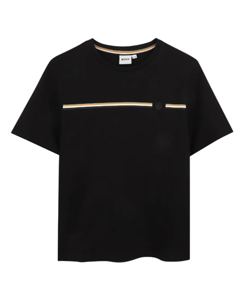 
  
    Boss
  
 Boys Black Cotton T-Shirt