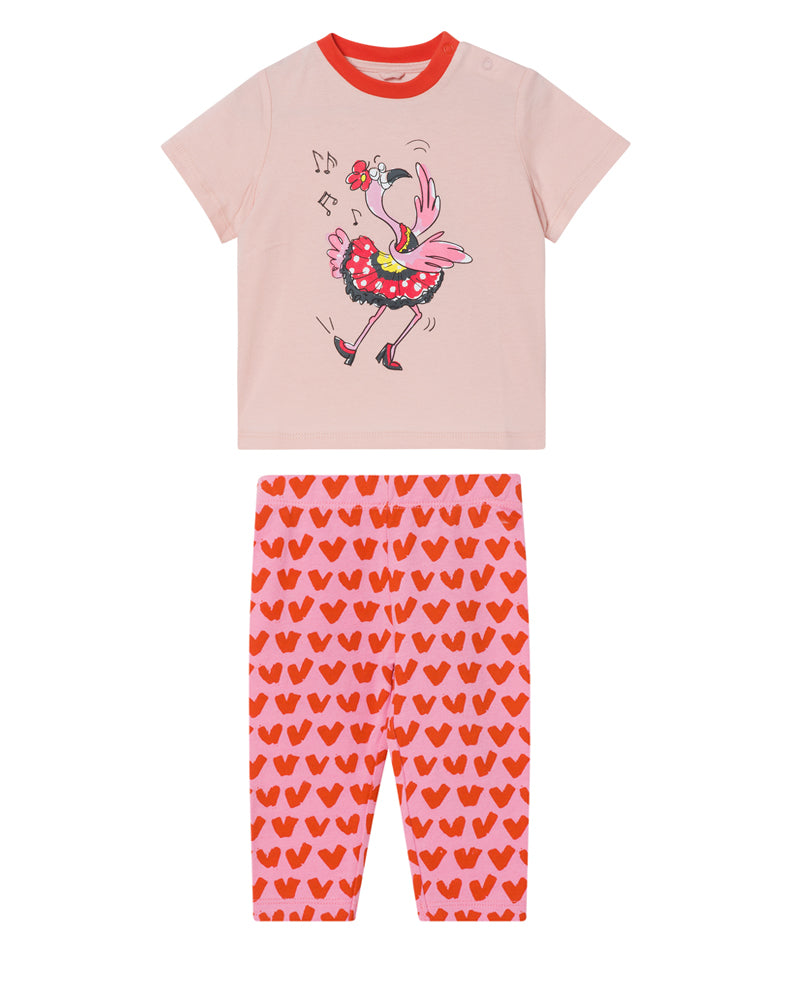Baby Girls Pink T-Shirt &amp; Legging Set