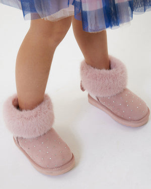
  
    Monnalisa
  
 Girls Pink Fur Boots
