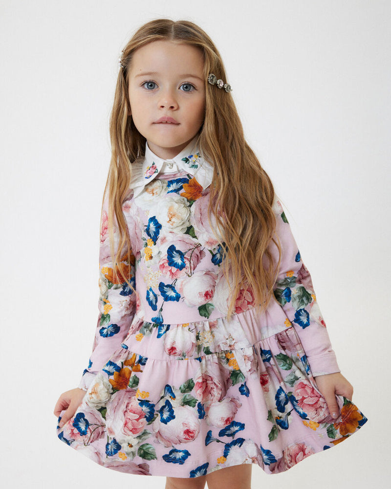 Girls Pink Floral Dress