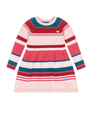 
  
    Emporio
  
    Armani
  
 Baby Girls Pink/Multi-Print Knit Dress