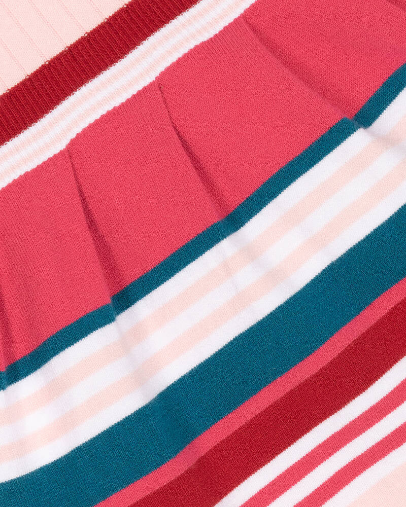 Baby Girls Pink/Multi-Print Knit Dress