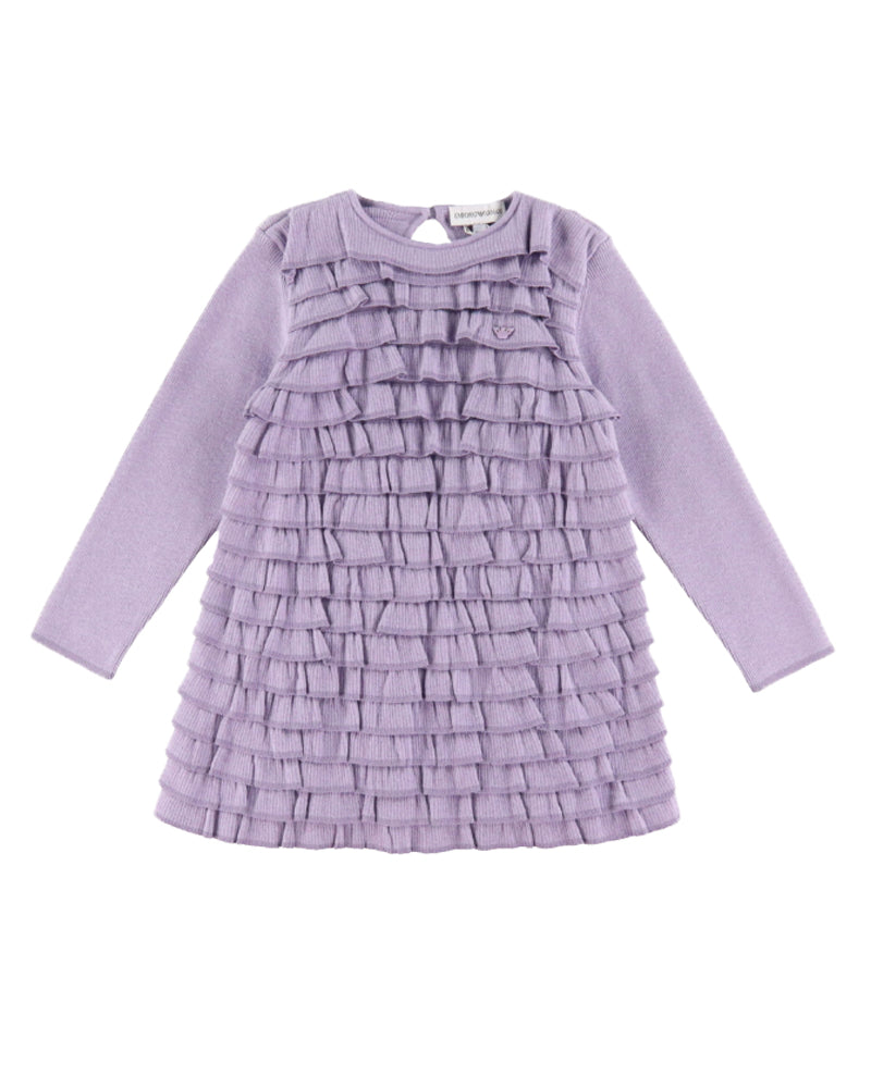 Baby Girls Purple Ruffle Dress