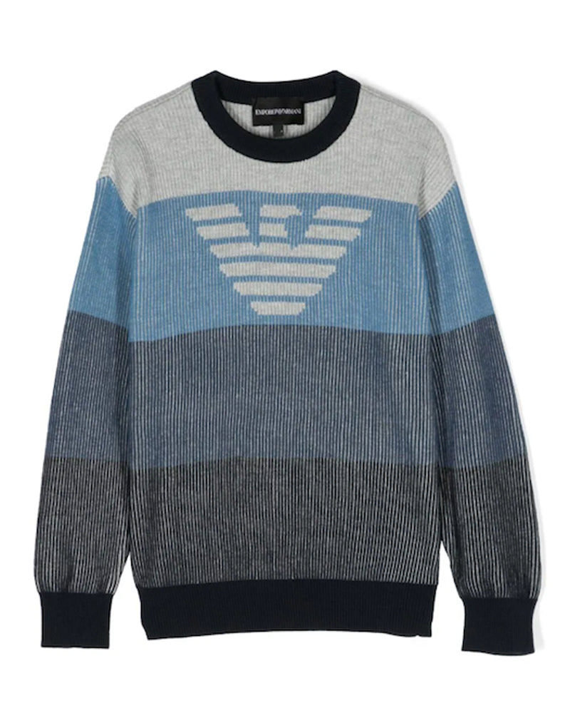 Boys Blue Knit Sweater