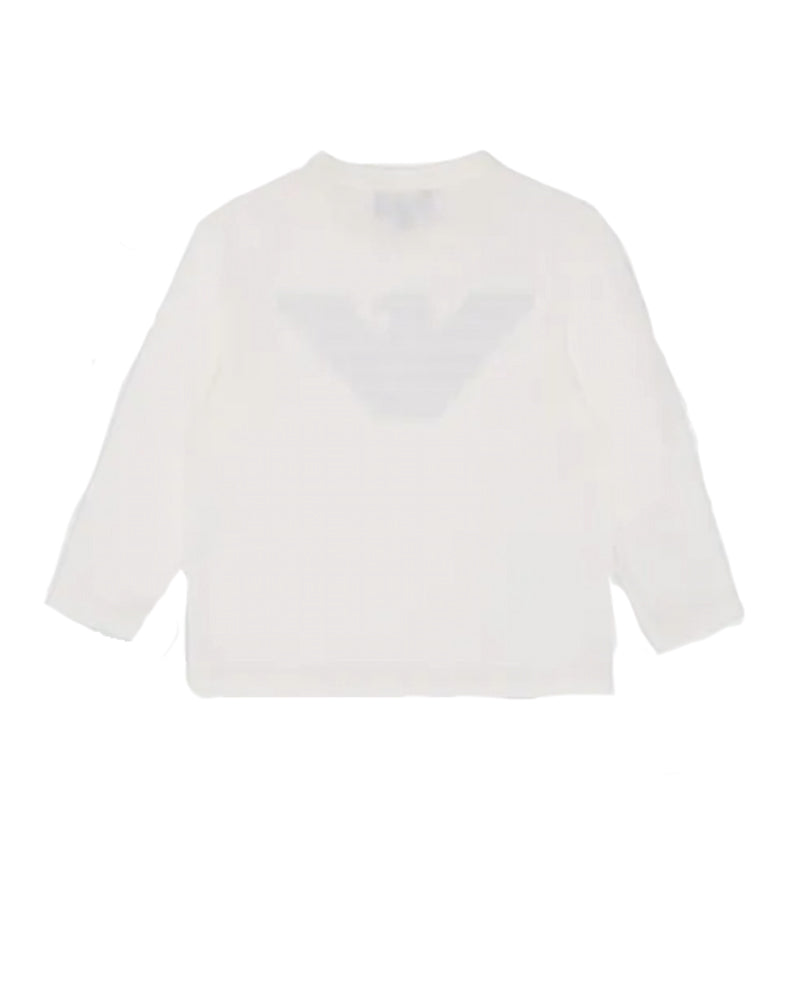 Boys White Long Sleeve Top