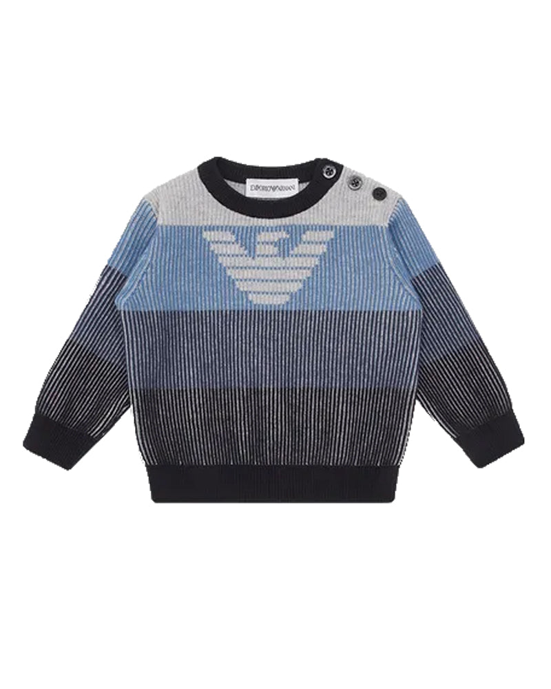 Baby Boys Blue Knit Sweater
