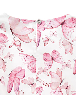 
  
    Monnalisa
  
 Girls Pink Butterfly Blouse