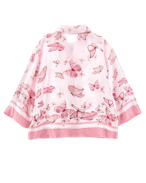 
  
    Monnalisa
  
 Girls Pink Butterfly Blouse