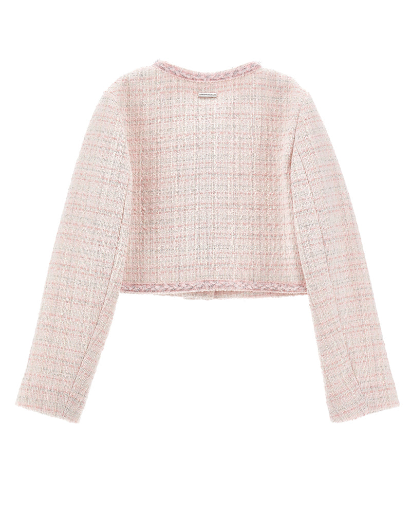 
  
    Monnalisa
  
 Girls Pink Tweed Jacket
