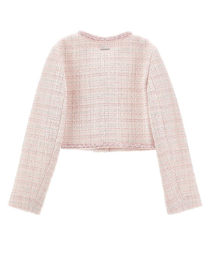 
  
    Monnalisa
  
 Girls Pink Tweed Jacket