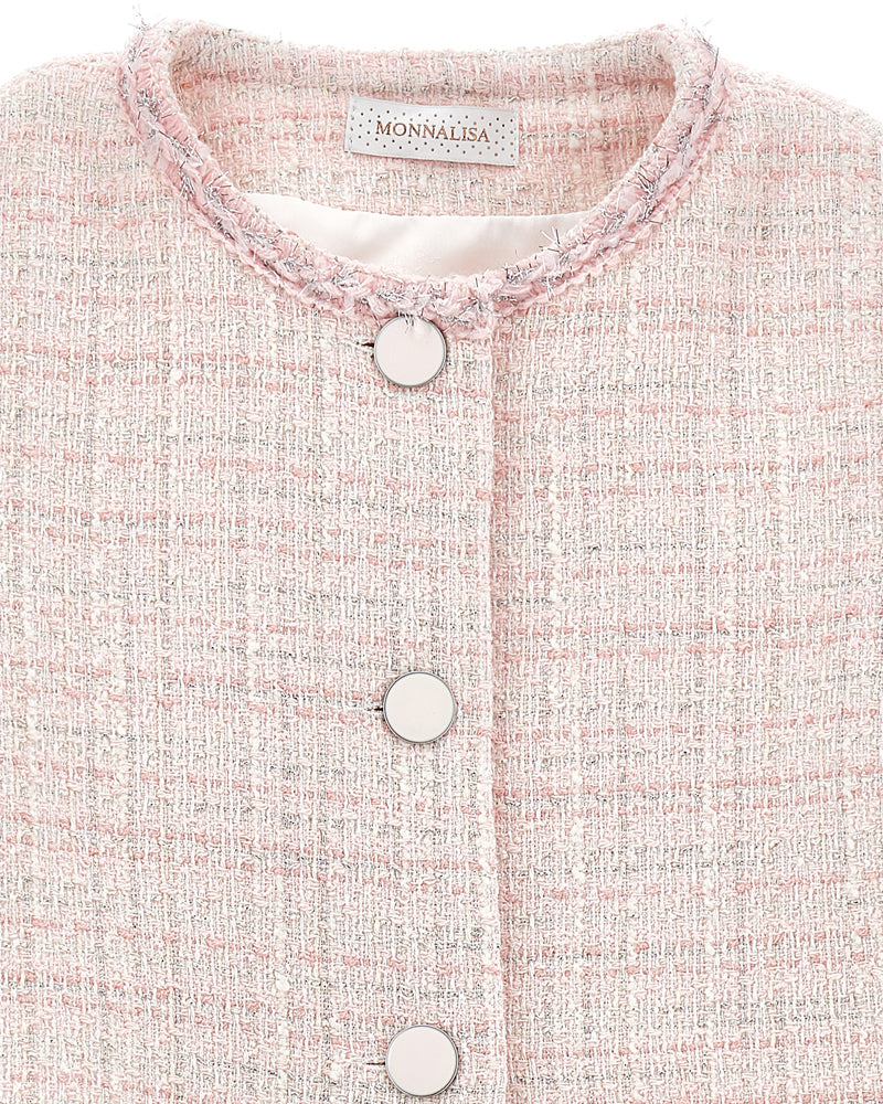 
  
    Monnalisa
  
 Girls Pink Tweed Jacket