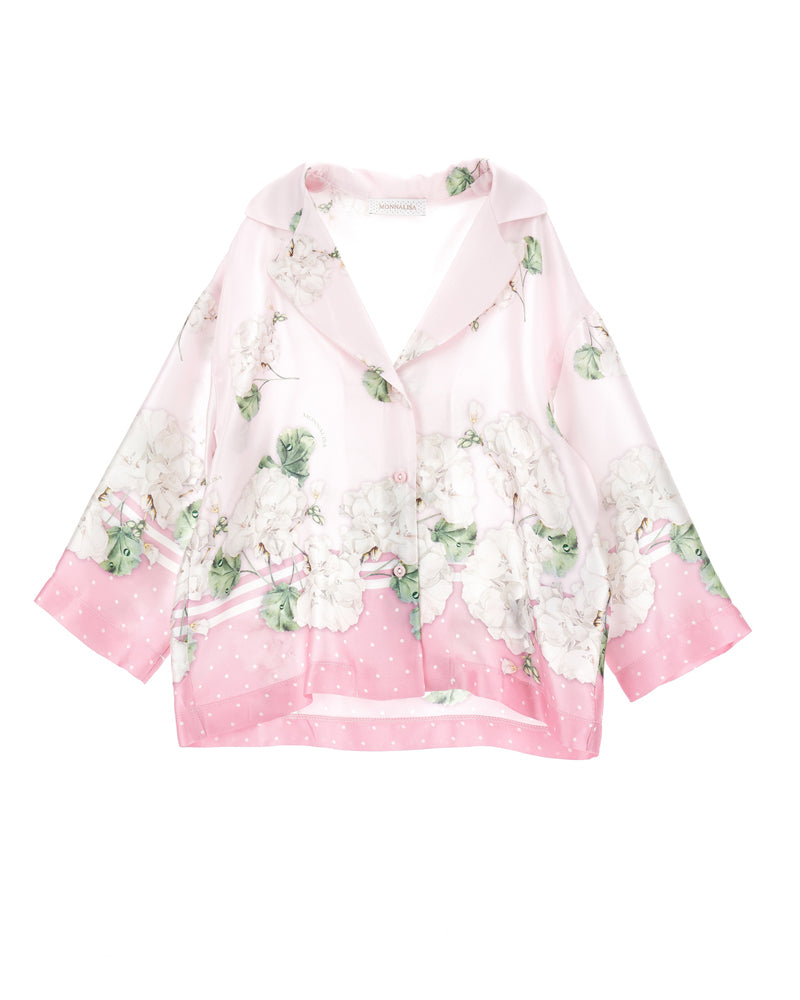 
  
    Monnalisa
  
 Girls Pink Floral Blouse