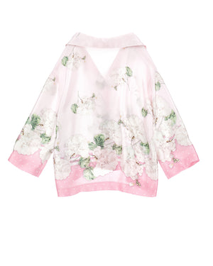 
  
    Monnalisa
  
 Girls Pink Floral Blouse