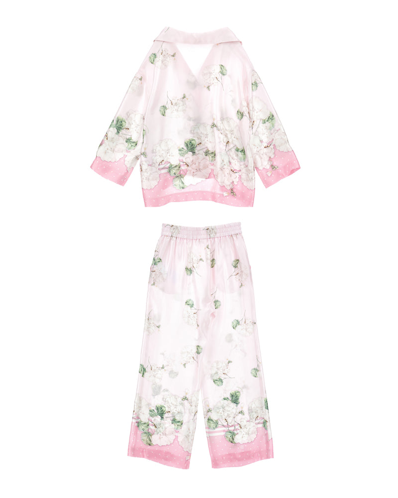 
  
    Monnalisa
  
 Girls Pink Floral Outfit Set