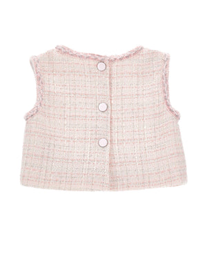 
  
    Monnalisa
  
 Girls Pink Tweed Top