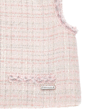 
  
    Monnalisa
  
 Girls Pink Tweed Top