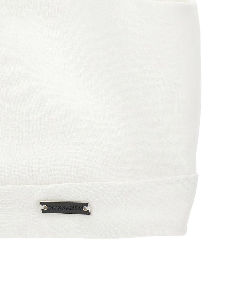 
  
    Monnalisa
  
 Girls White Formal Top & Pant Set