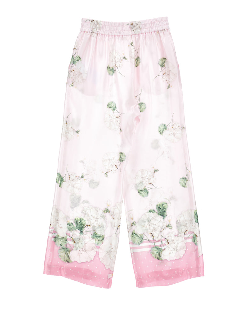 
  
    Monnalisa
  
 Girls Pink Floral Pants