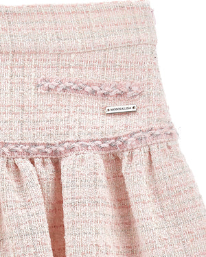 
  
    Monnalisa
  
 Girls Pink Tweed Skirt