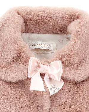 
  
    Monnalisa
  
 Baby Girls Pink Faux Fur Jacket