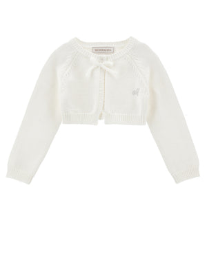 
  
    Monnalisa
  
 Baby Girls White Knit Cardigan
