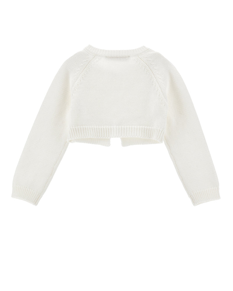
  
    Monnalisa
  
 Baby Girls White Knit Cardigan