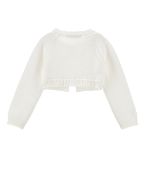 
  
    Monnalisa
  
 Baby Girls White Knit Cardigan