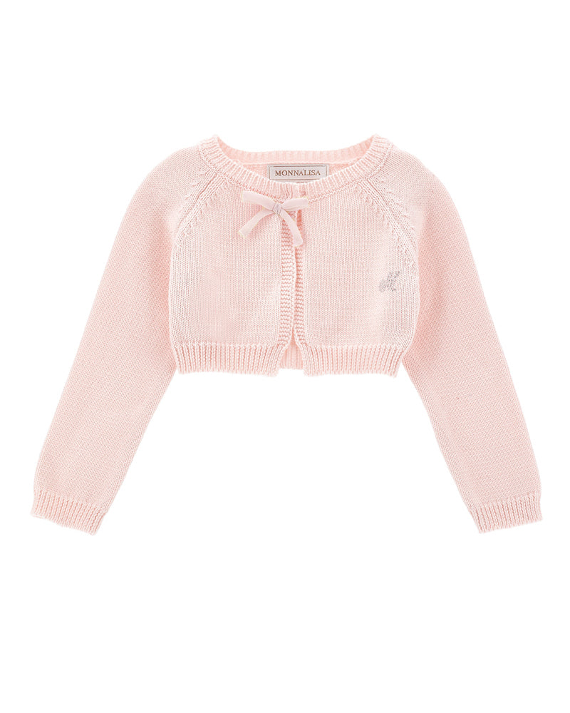 
  
    Monnalisa
  
 Baby Girls Pink Knit Cardigan