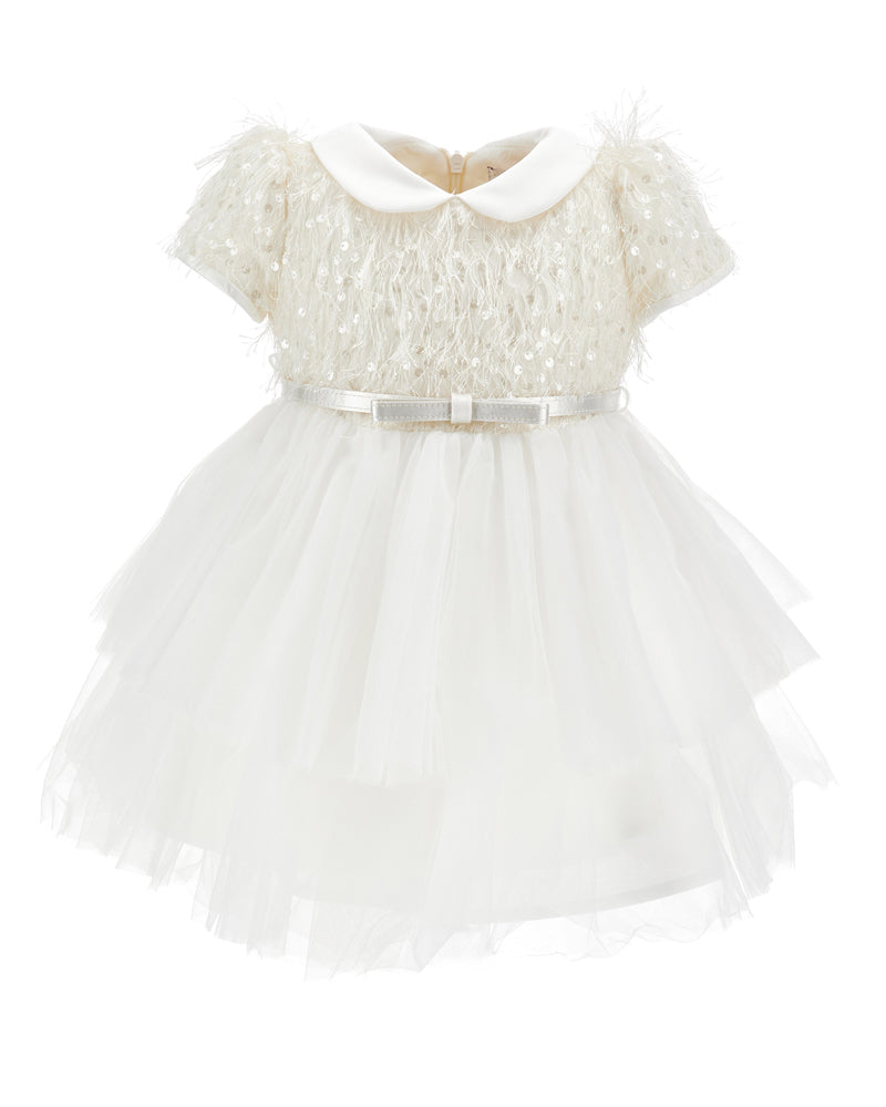 
  
    Monnalisa
  
 Baby Girls White Tulle/Sequin Dress