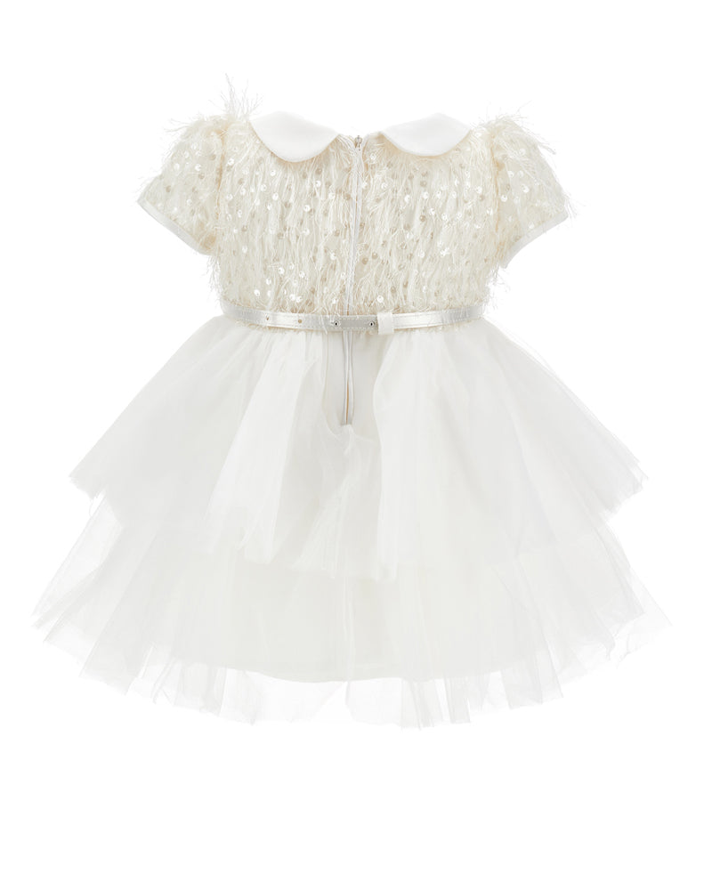 
  
    Monnalisa
  
 Baby Girls White Tulle/Sequin Dress