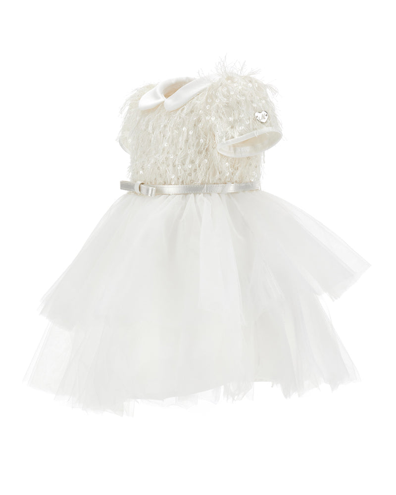 
  
    Monnalisa
  
 Baby Girls White Tulle/Sequin Dress