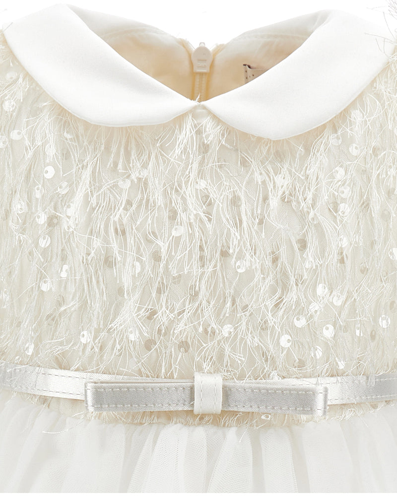 
  
    Monnalisa
  
 Baby Girls White Tulle/Sequin Dress