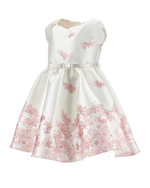 
  
    Monnalisa
  
 Baby Girls White Floral Belt Dress