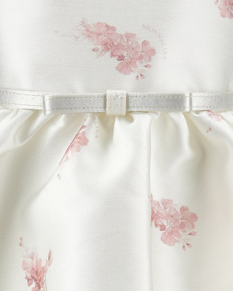 
  
    Monnalisa
  
 Baby Girls White Floral Belt Dress
