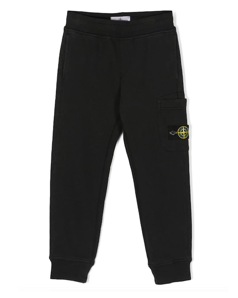 Stone Island Junior Boys Black Track Pants